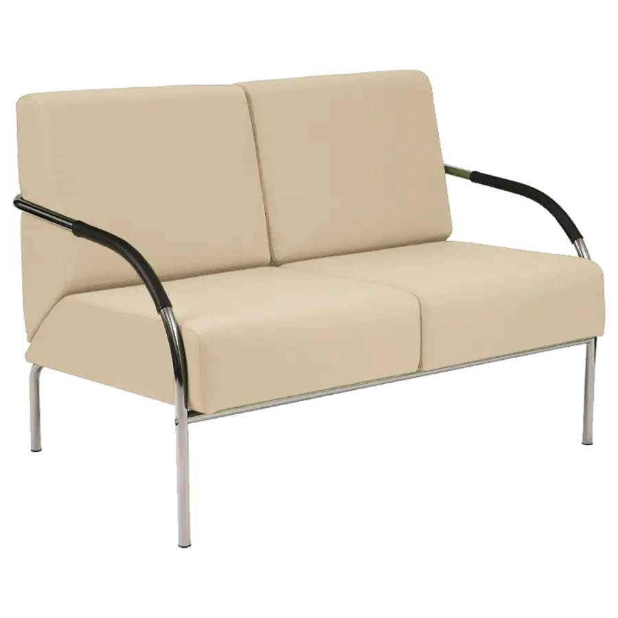 SPA 2 chrom, látka SUE S 1219 - látka krémová